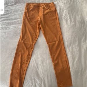 Orange leggings